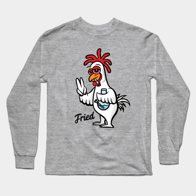 Fried Long Sleeve T-Shirt by MightyShroom